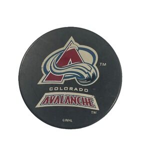 Colorado Avalanche Official NHL Hockey Souvenir Game Puck Glas Co Vintage